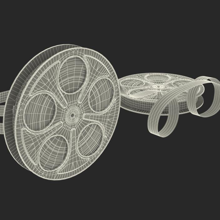 Video Film Reels 3D Models Set 5 3D