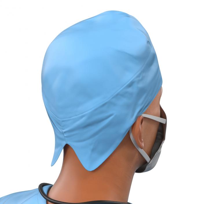 3D Male Surgeon Mediterranean Rigged model