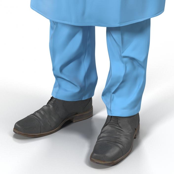 3D Male Surgeon Mediterranean Rigged model