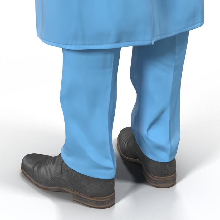 3D Male Surgeon Mediterranean Rigged model