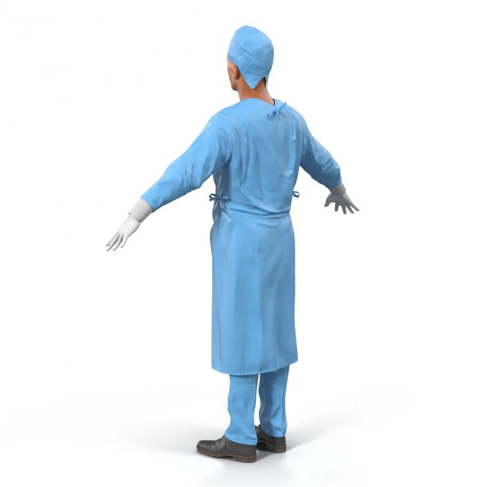 3D model Male Surgeon Mediterranean Rigged 2