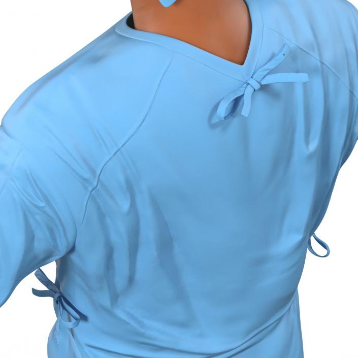 3D model Male Surgeon Mediterranean Rigged 2