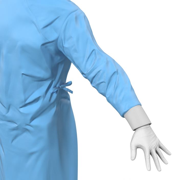 3D model Male Surgeon Mediterranean Rigged 2