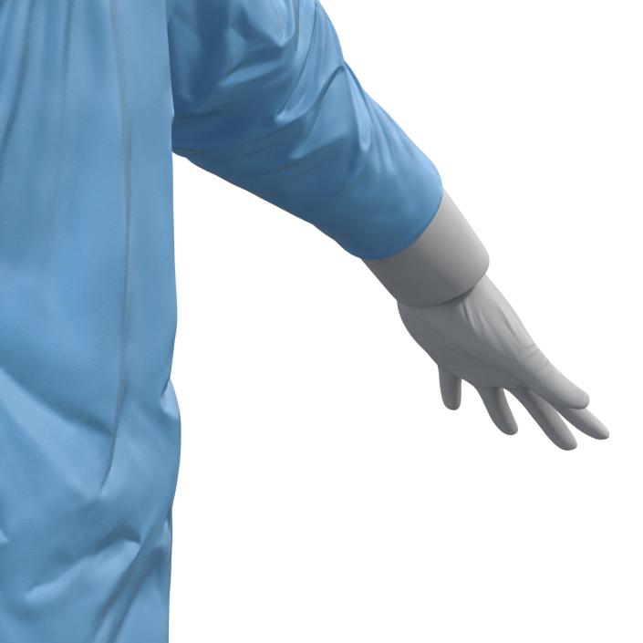 3D model Male Surgeon Mediterranean Rigged 2