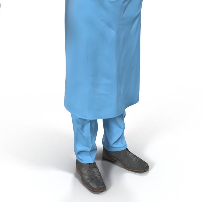 3D model Male Surgeon Mediterranean Rigged 2