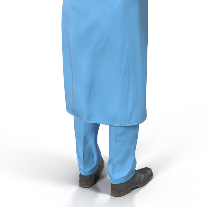 3D model Male Surgeon Mediterranean Rigged 2