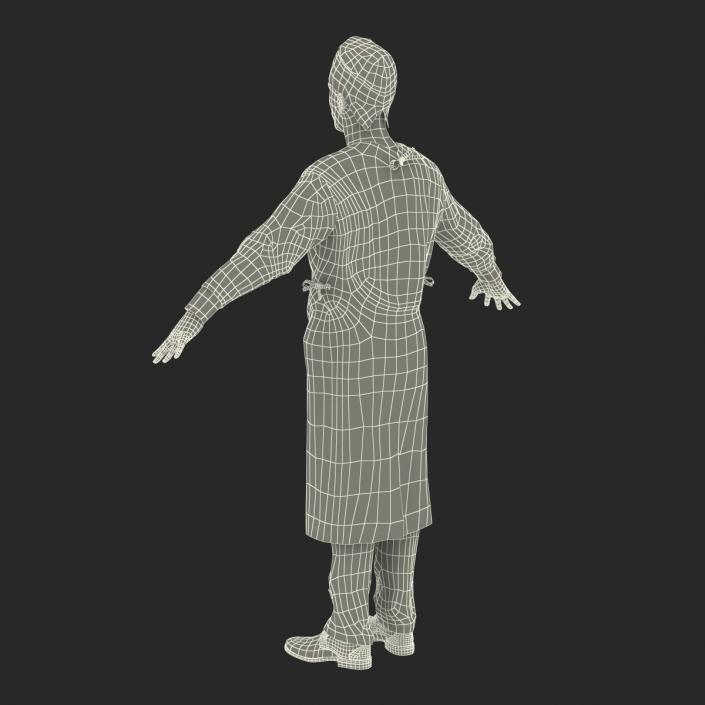 3D model Male Surgeon Mediterranean Rigged 2