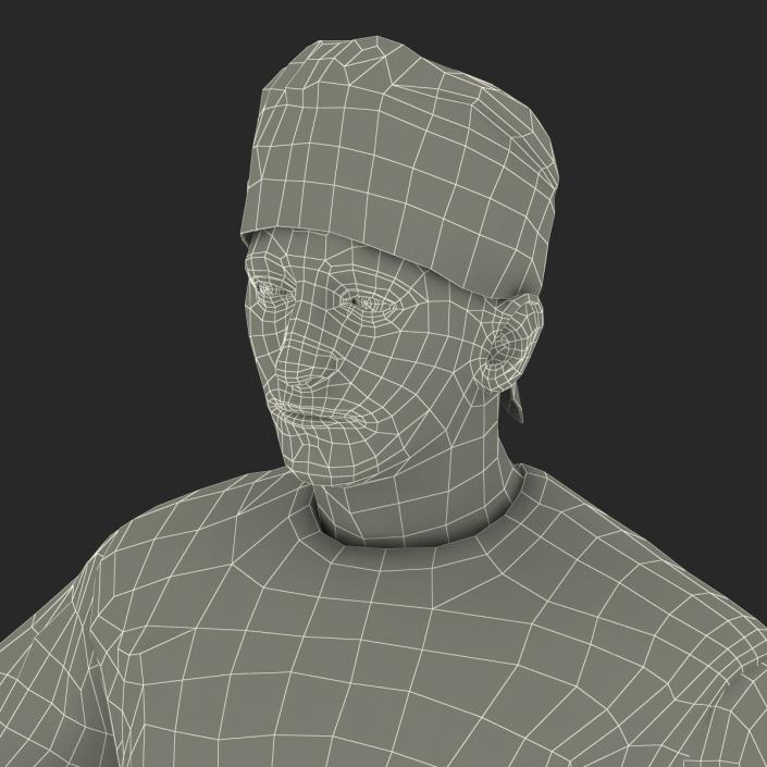 3D model Male Surgeon Mediterranean Rigged 2