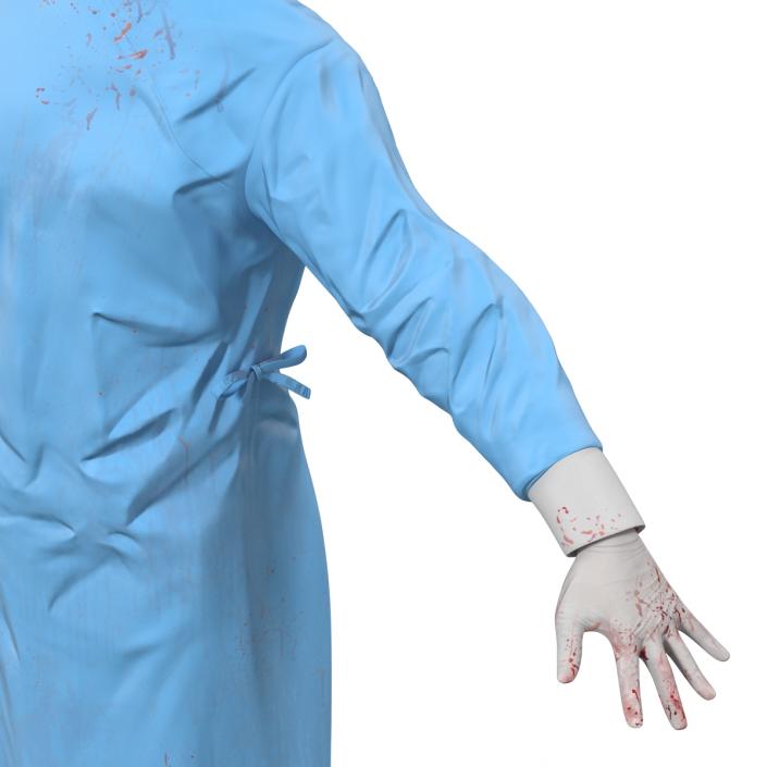 3D model Male Surgeon Mediterranean Rigged 4