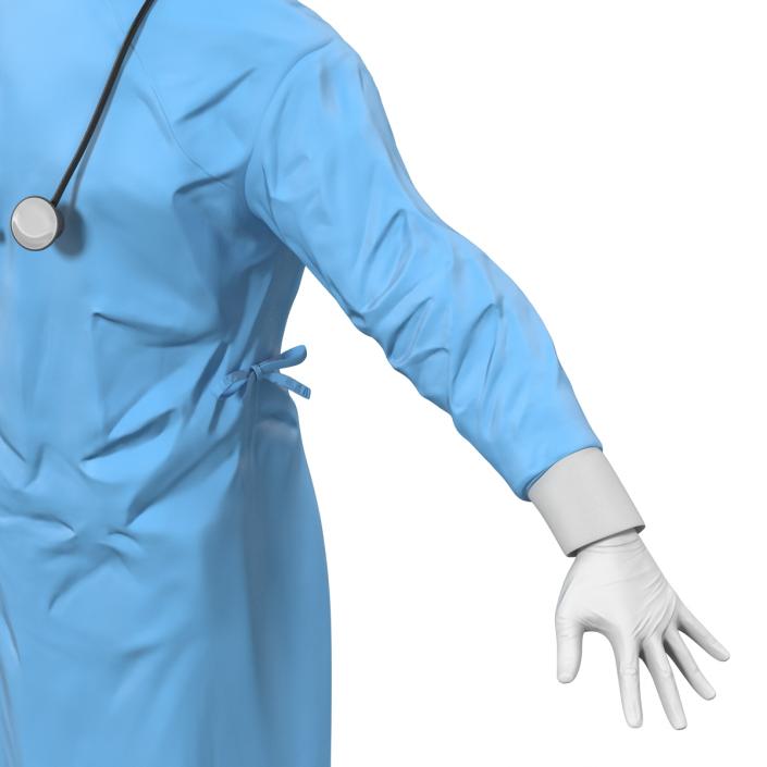 3D Male Surgeon Mediterranean