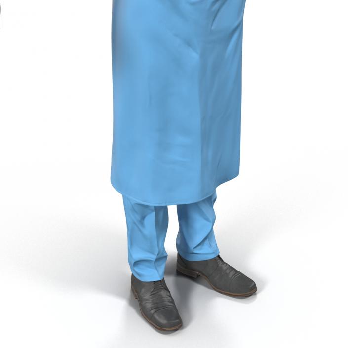 3D Male Surgeon Mediterranean