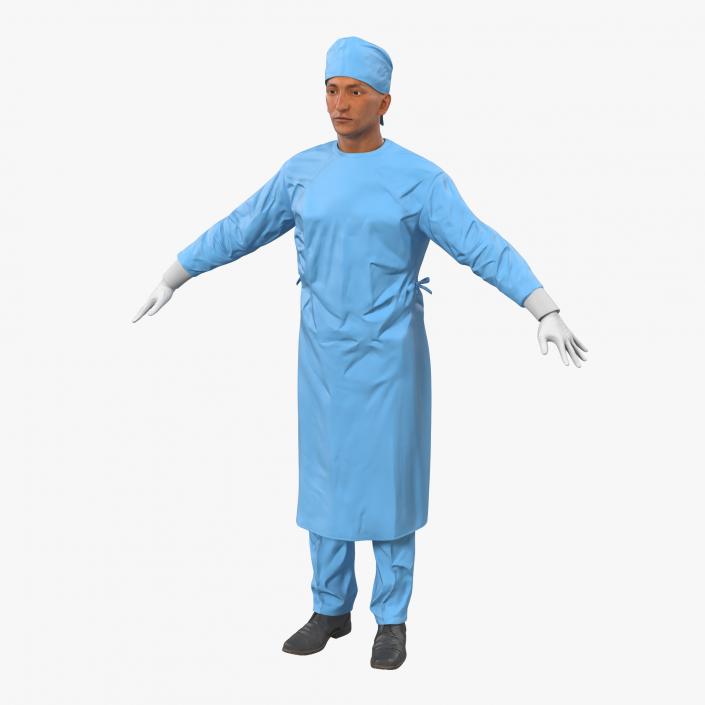 3D Male Surgeon Mediterranean 2 model