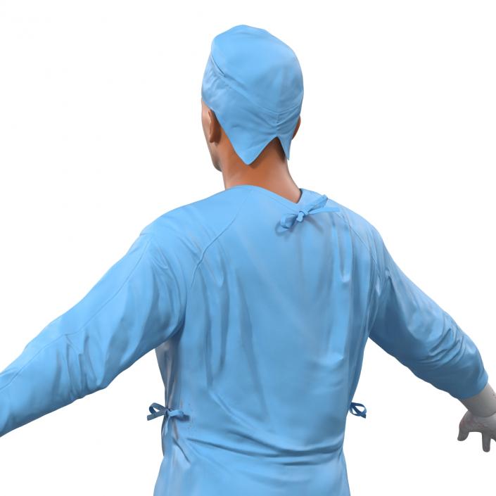 3D Male Surgeon Mediterranean 4 model