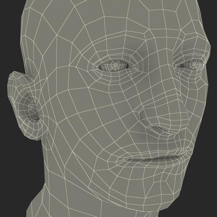 3D Mediterranean Male Head model