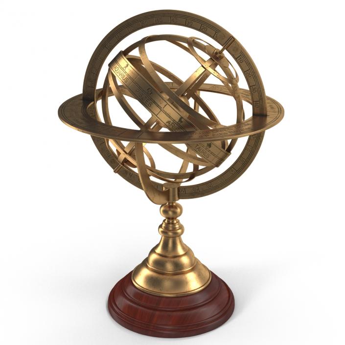 3D model Antique Globe 4