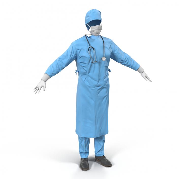 3D model Surgeon Dress 9