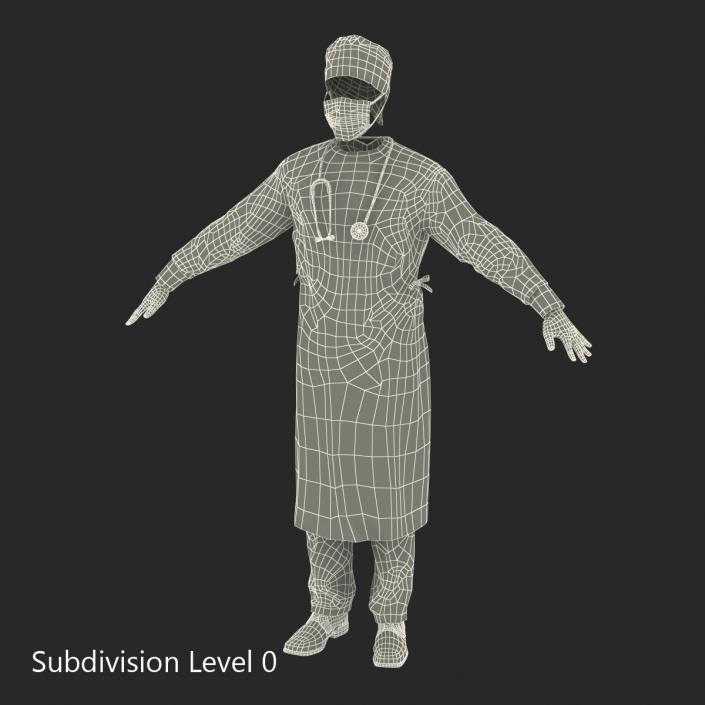 3D model Surgeon Dress 9