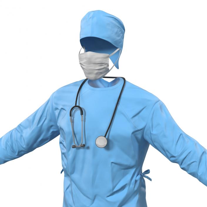 3D model Surgeon Dress 9