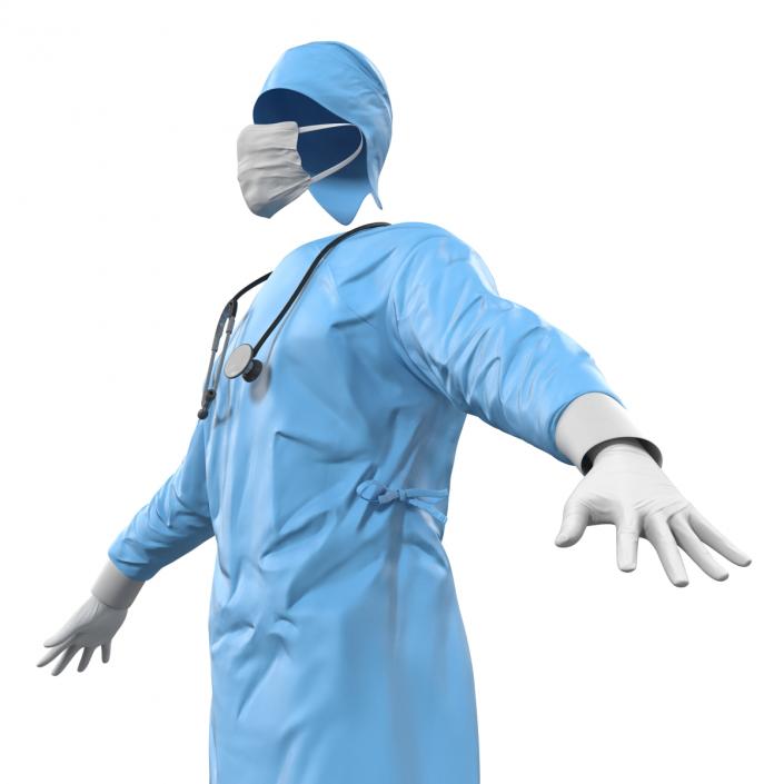 3D model Surgeon Dress 9