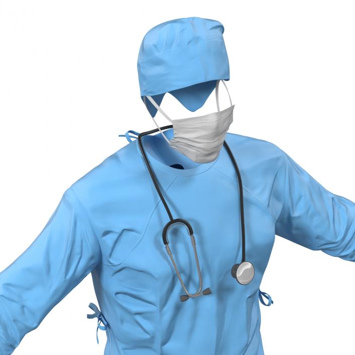 3D model Surgeon Dress 9