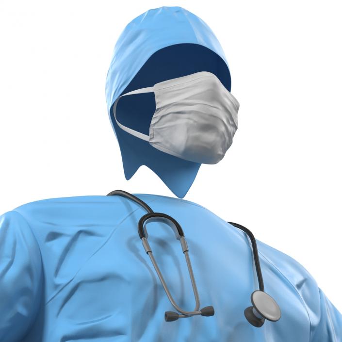 3D model Surgeon Dress 9