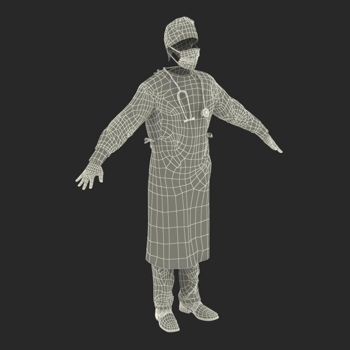 3D model Surgeon Dress 9