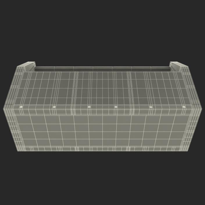 3D model Wooden Tool Box