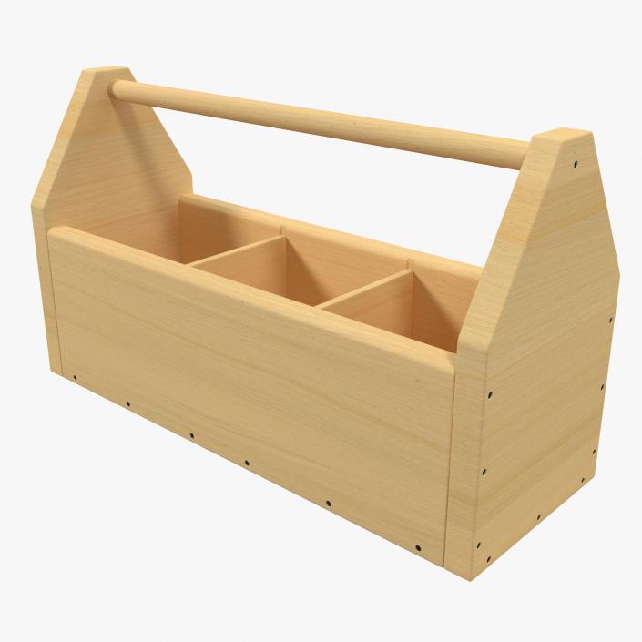 3D model Wooden Tool Box