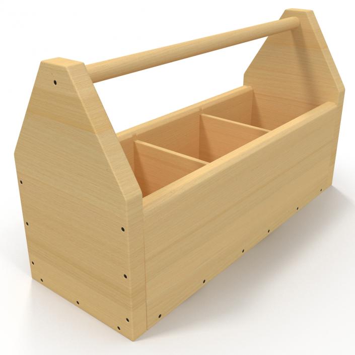 3D model Wooden Tool Box