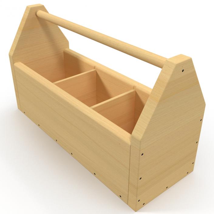 3D model Wooden Tool Box