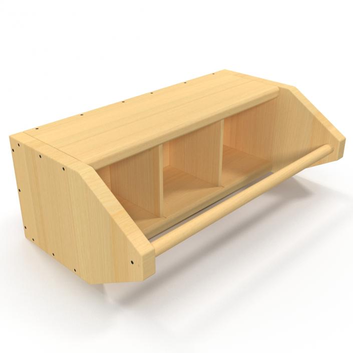 3D model Wooden Tool Box