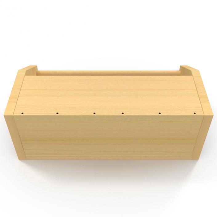 3D model Wooden Tool Box