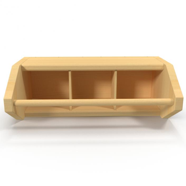 3D model Wooden Tool Box