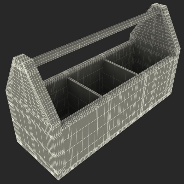 3D model Wooden Tool Box