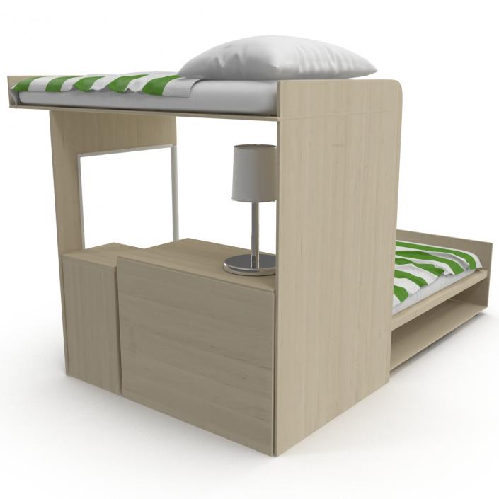 Two Story Children's Bed 3D model