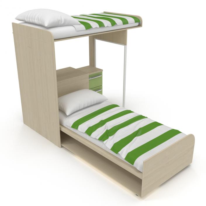 Two Story Children's Bed 3D model