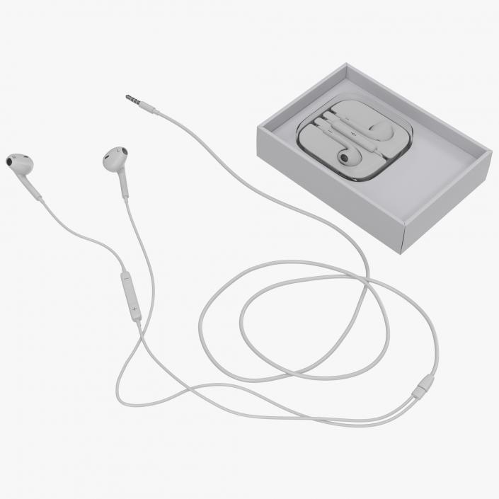 Apple EarPods with Remote and Mic Set 3D