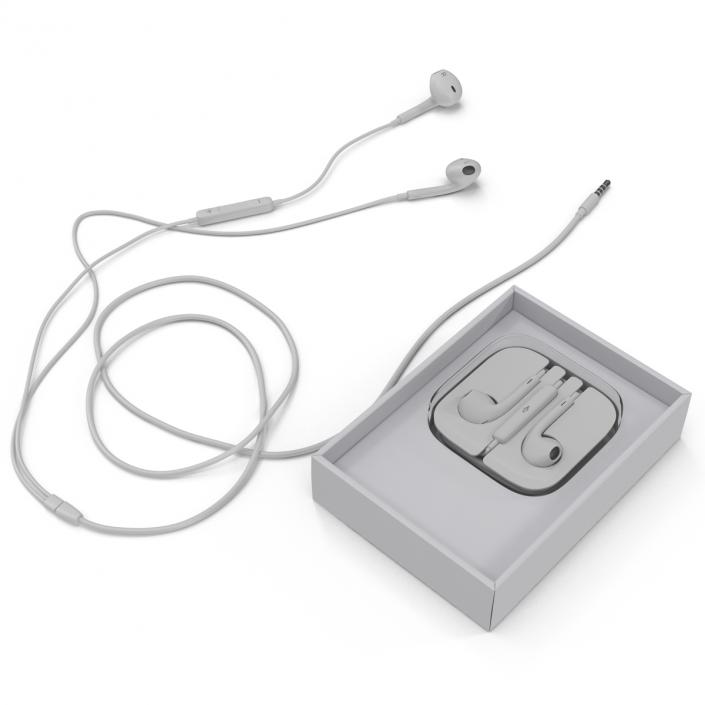 Apple EarPods with Remote and Mic Set 3D