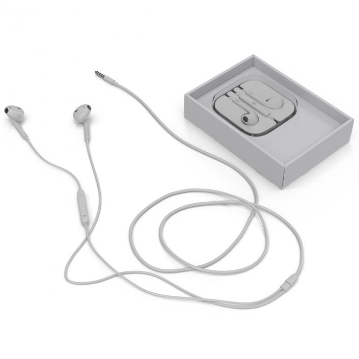 Apple EarPods with Remote and Mic Set 3D