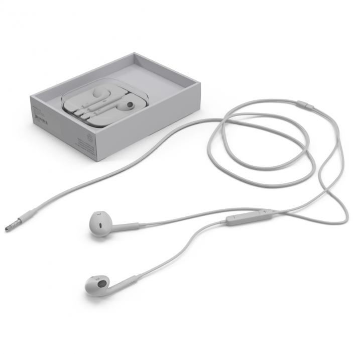 Apple EarPods with Remote and Mic Set 3D