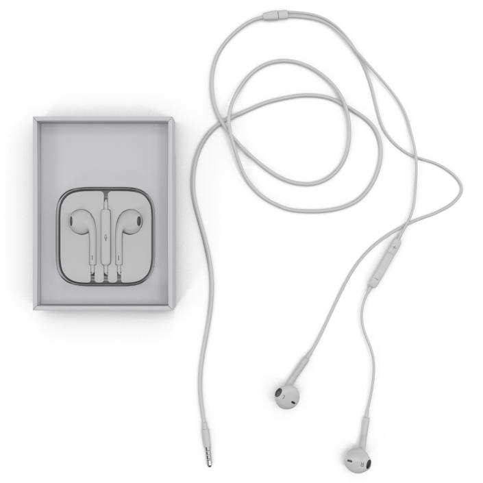 Apple EarPods with Remote and Mic Set 3D