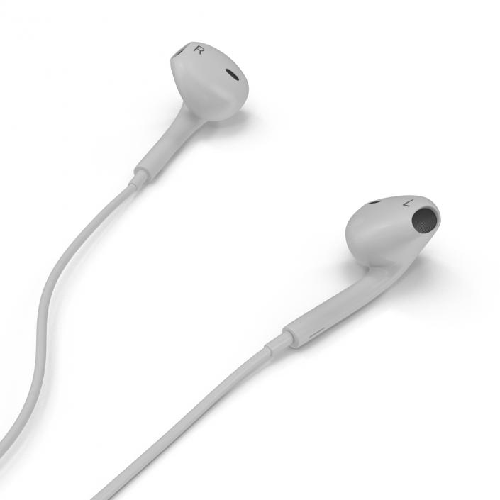 Apple EarPods with Remote and Mic Set 3D