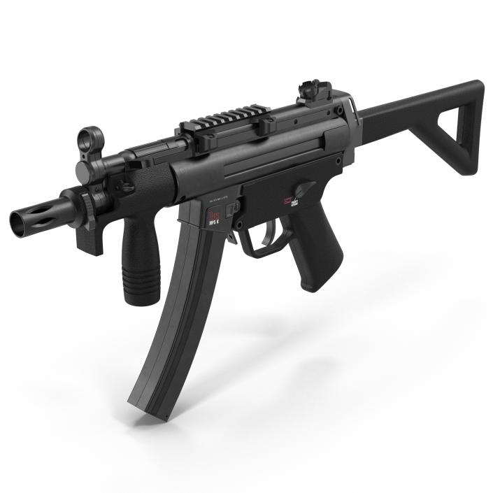 3D Assault Rifle MP5K model