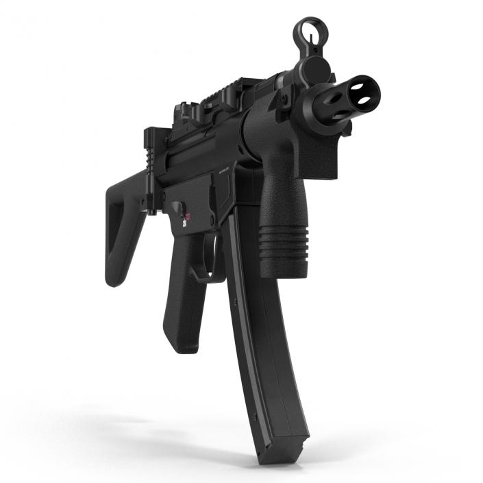 3D Assault Rifle MP5K model