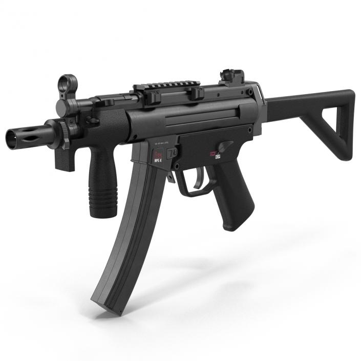 3D Assault Rifle MP5K model