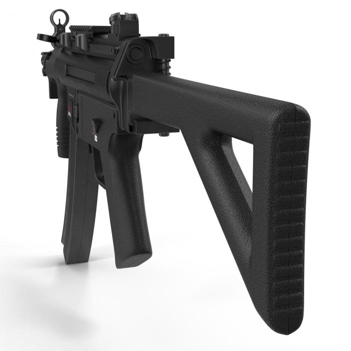 3D Assault Rifle MP5K model