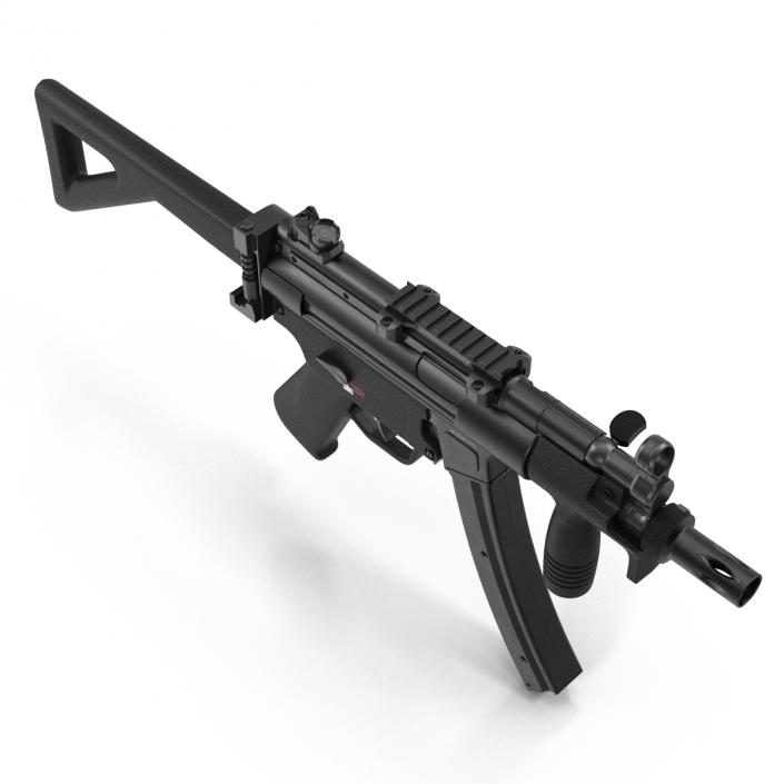 3D Assault Rifle MP5K model