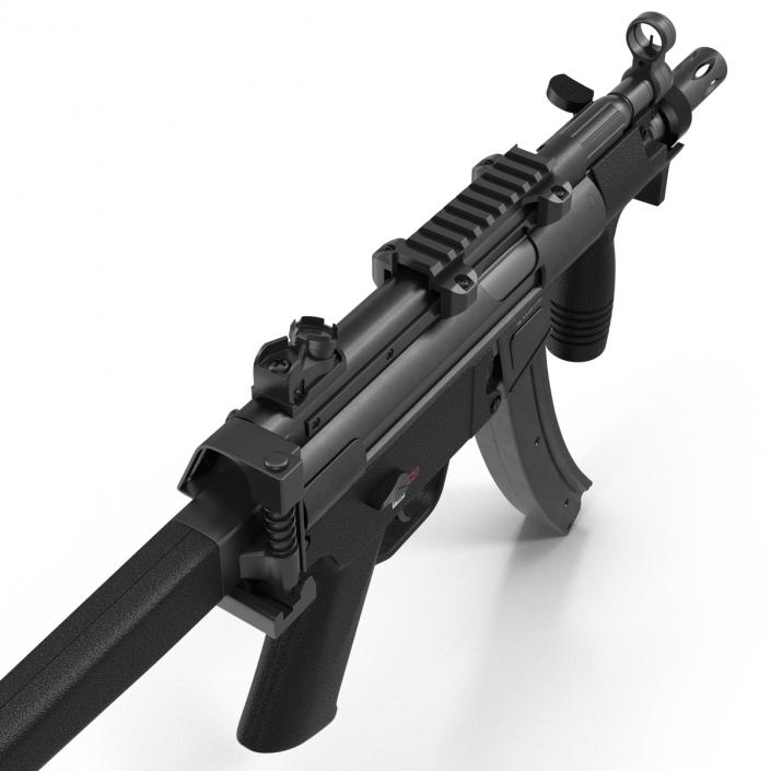 3D Assault Rifle MP5K model