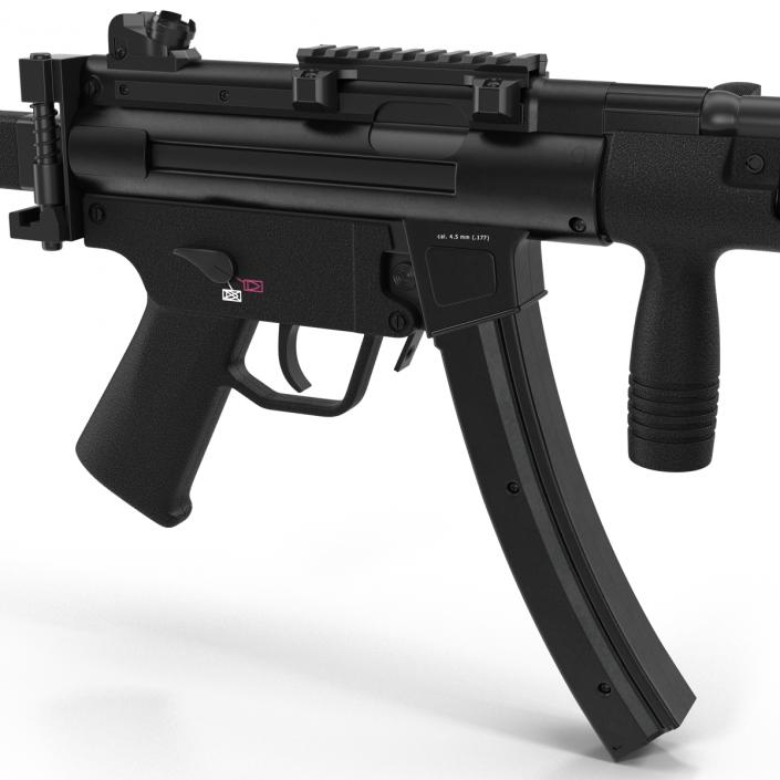 3D Assault Rifle MP5K model