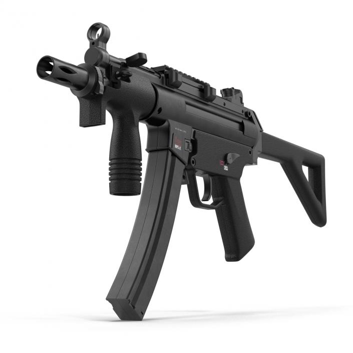 3D Assault Rifle MP5K model